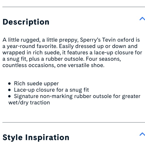 SPERRY Big Boys Tevin Suede Oxfords Boys 5.5 - Picture 10 of 10